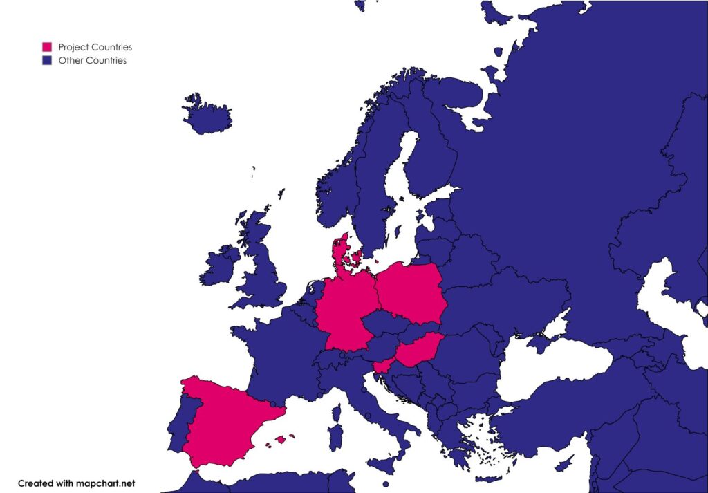 Countries within EXPECT_Art project